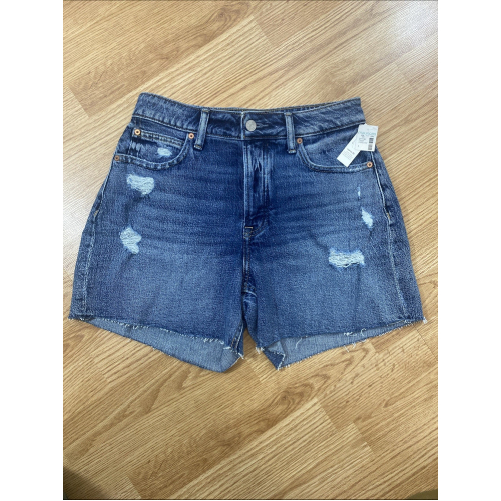 Maurices Denim Cutoff Cheeky Shorts High Rise Distressed Size 6 Vintage Inspired